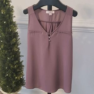 Tempted Sleeveless Top Light Plum